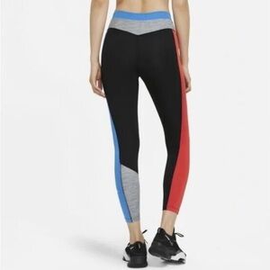 Nike One Midrise Colorblock Women's Leggings Size L